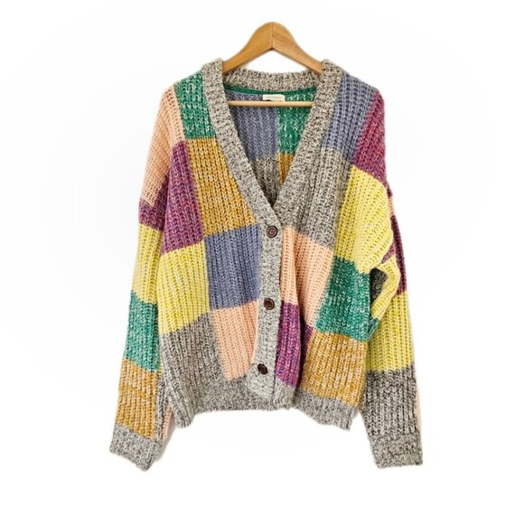 Sundance Sweaters - Sundance Multicolor Patchwork Cardigan